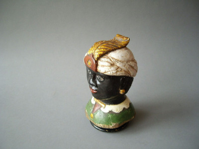A MOOR’S TILLER HEAD 18TH CENTURY